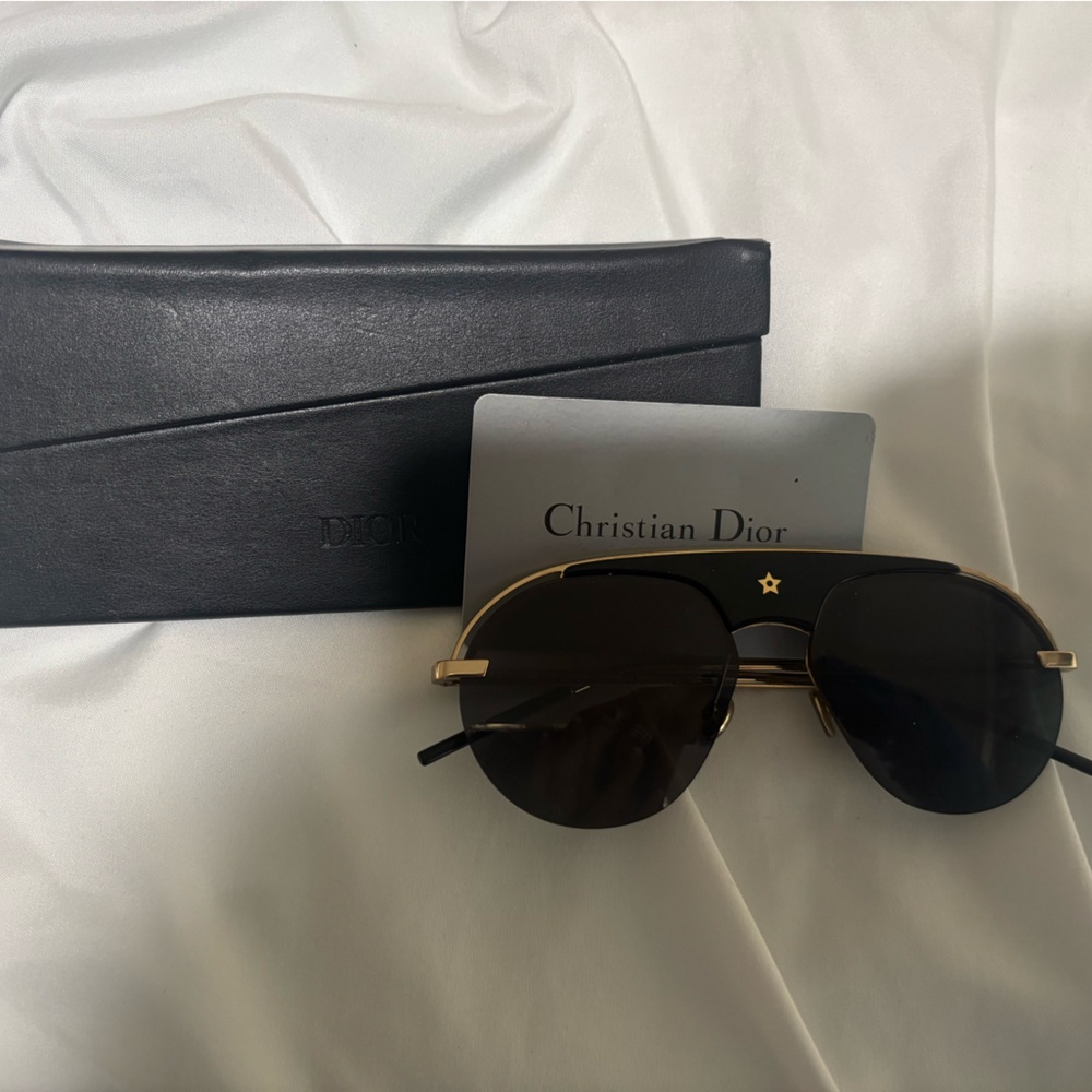 Dior Black and Gold Sunglasses